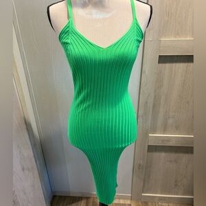 Almost famous size small body on dress like green new without tags.
